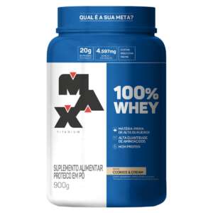 100% WHEY 900G MAX TITANIUM