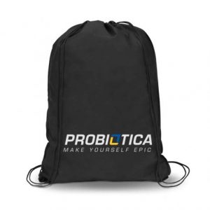 BOLSA SACO BAG P/ ACADEMIA PRETA PROBIÓTICA