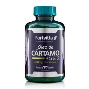 ÓLEO DE CÁRTAMO + COCO 1000MG 120 CÁPSULAS FORTVITTA