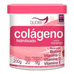 COLÁGENO HIDROLISADO COM VITAMINAS 200G DUOM