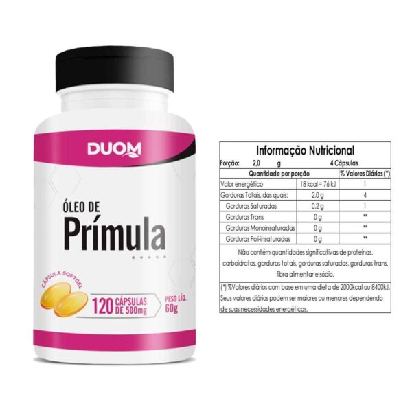 ÓLEO DE PRÍMULA 500MG DUOM - Image 2