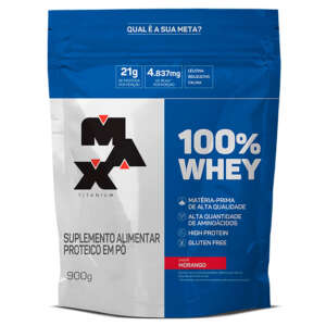 100% WHEY REFIL 900G MAX TITANIUM