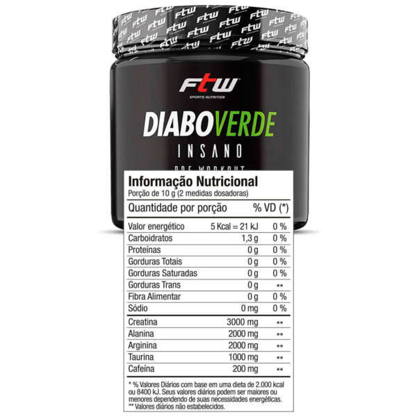 DIABO VERDE PRE WORKOUT 150G FTW - Image 2