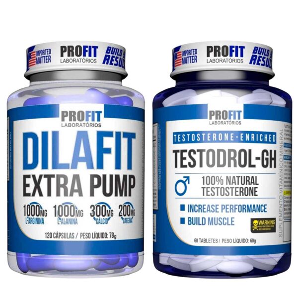 KIT DILAFIT EXTRA PUMP 120 CAPS + TESTODROL GH 60 TABLETES PROFIT