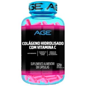 COLÁGENO HIDROLISADO COM VITAMINA C 120 CÁPSULAS AGE