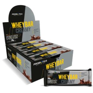 WHEY BAR CREAMY 40G CAIXA 12 UNIDADES PROBIÓTICA