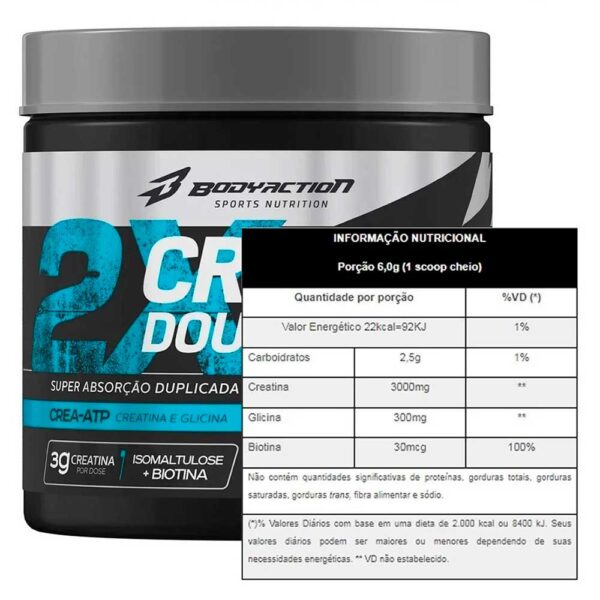 CREATINE DOUBLE FORCE 150G BODY ACTION - Image 2